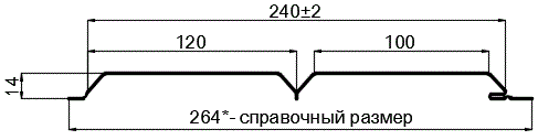 Фото: Сайдинг Lбрус-15х240 (ПЭ-01-3011-0.4±0.08мм) в Ступино