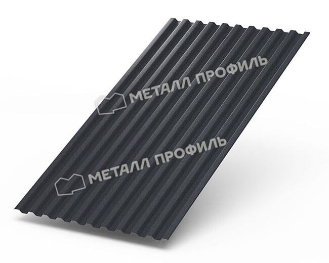 Фото: Профнастил С21 х 1000 - A (Steelmatt-20-7024-0.4±0.08мм) в Ступино