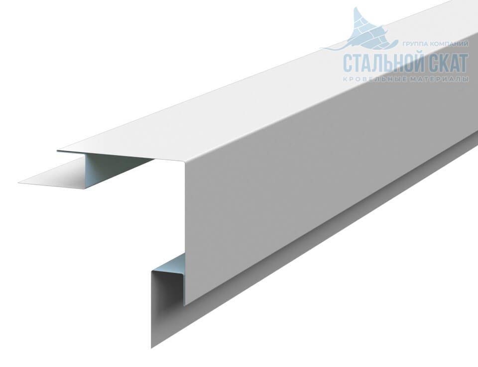 Планка угла наружного сложного 75х75х3000 (ПЭ-01-9010-0.45) в Ступино