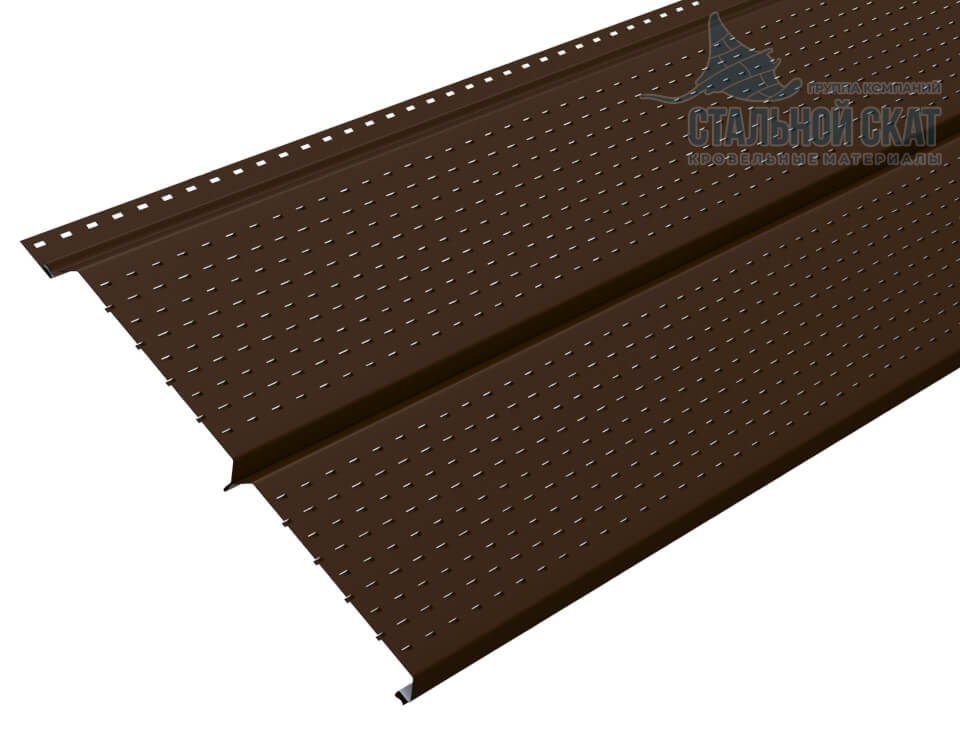 Софит перфор. Lбрус-XL-14х335 (VALORI-20-Brown-0.5) в Ступино