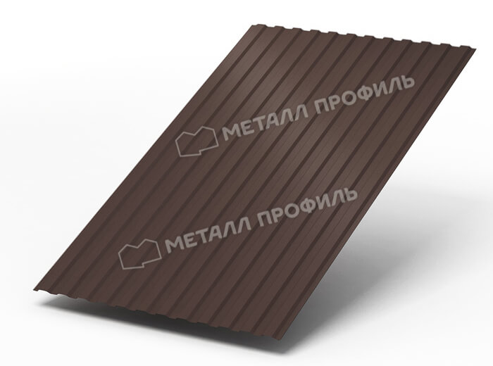 Фото: Профнастил МП10 х 1100 - B (Steelmatt-20-8017-0.4±0.08) в Ступино