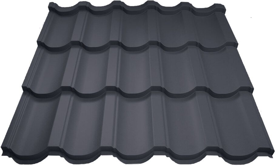 Металлочерепица МП Трамонтана-SL (ПуреМПтек_Мат-20-7024-0.5)