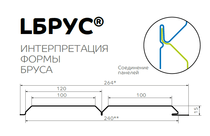 Софит Lбрус-15х240 (КЛМА-02-Anticato-0.5)