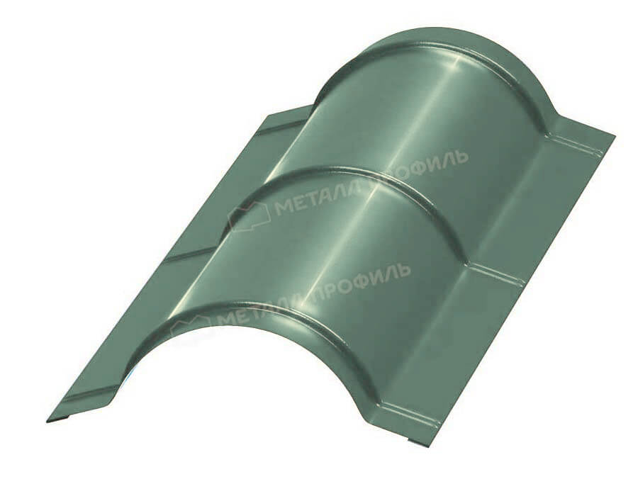Планка конька круглого R110х2000 (PURMAN-20-Tourmalin-0.5)