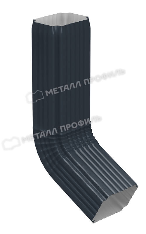Труба водосточная с коленом 76х102х1000 Foramina Freeze QUADRO (FRZ-01-7024-0.5)