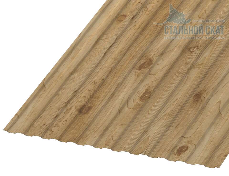 Профнастил МП10 х 1100 - B (ECOSTEEL_MA-01-Сосна-0.5)